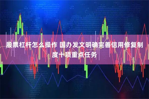 股票杠杆怎么操作 国办发文明确完善信用修复制度十项重点任务